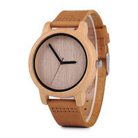 Wood Watch for Men Women Japan Analog Quartz Wristwatches 44Mm Causal Green Leather Watches Custom Birthday Gift