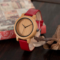 Wood Watch for Men Women Japan Analog Quartz Wristwatches 44Mm Causal Green Leather Watches Custom Birthday Gift